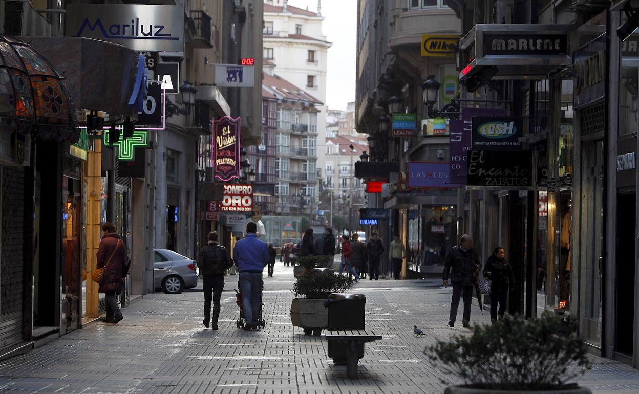 Imagen de la calle San Francisco de Santander. 