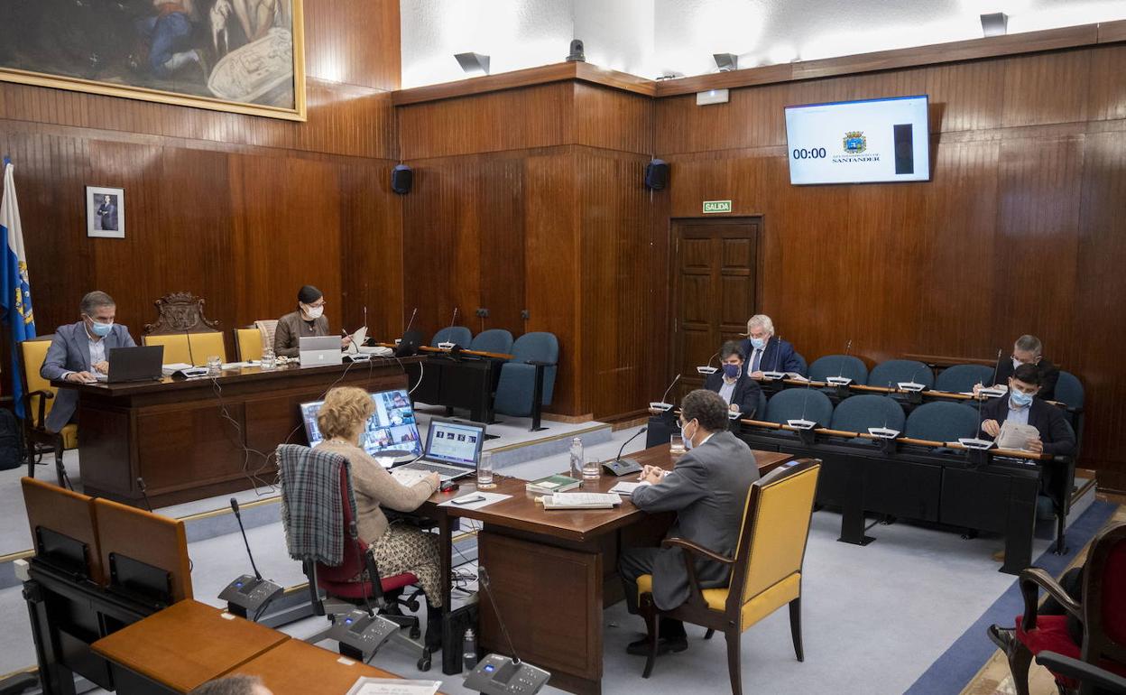 Pleno del Ayuntamiento de Santander.