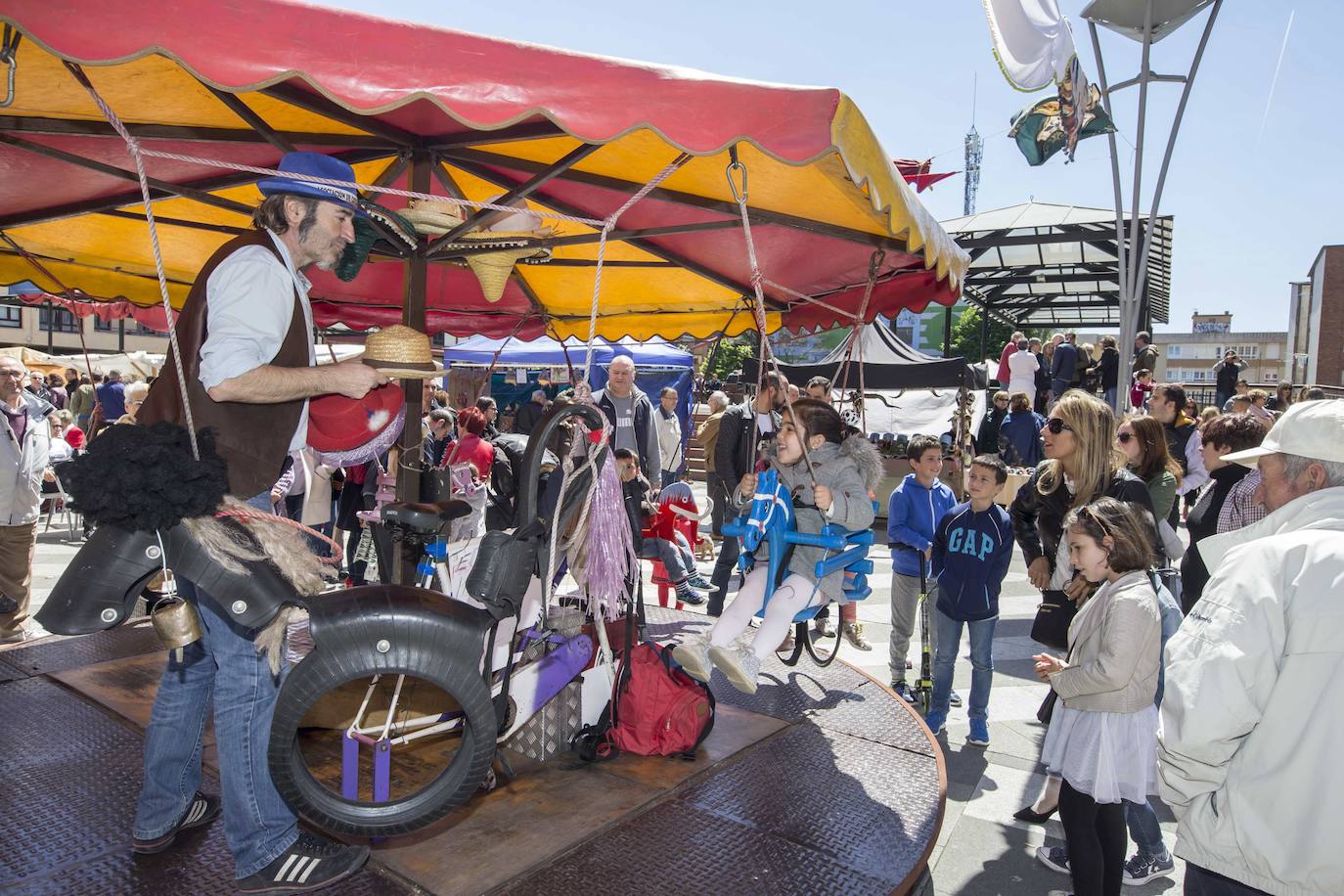 Imagen de archivo de los una de las atracciones durante los actos conmemorativos del 2 de Mayo en Camargo.