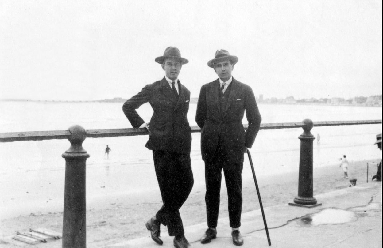 Gerardo Diego y Vicente Huidobro en una imagen fechada en 1922. 