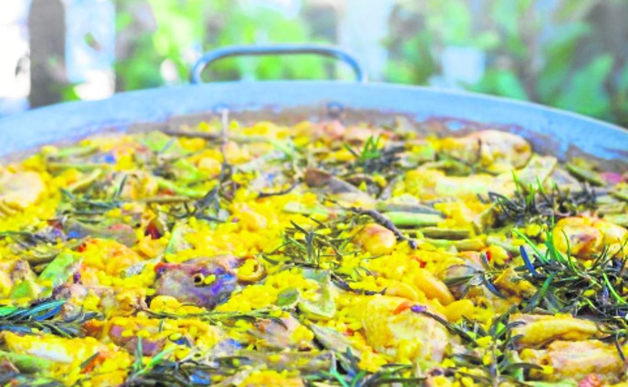 Paella valenciana. 