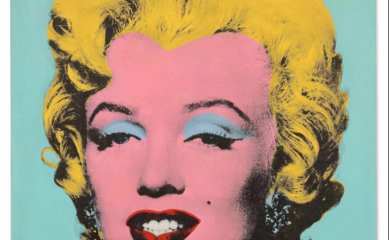 'Shot Blue Sage Marilyn', la obra que sale a subasta.