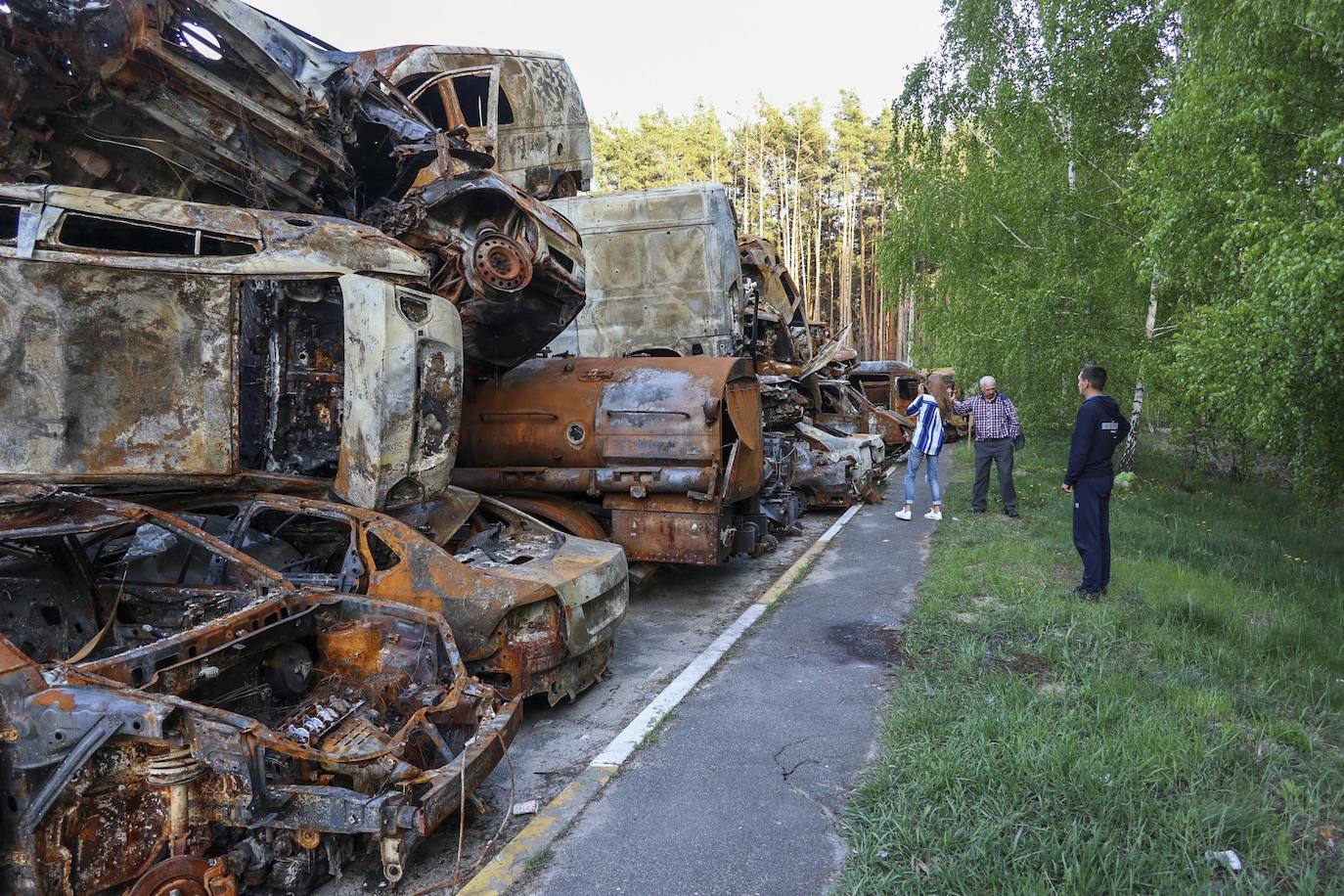 Fotos: De Bucha a Borodyanka, un recorrido por el apocalipsis ruso