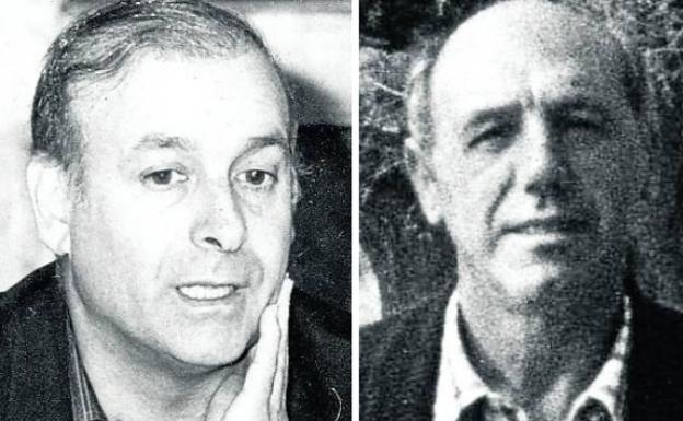 Juan Hormaechea y José Luis Cagigas, alcaldede Santander y presidente del Racing, respectivamente, cuando se fraguó la operación.