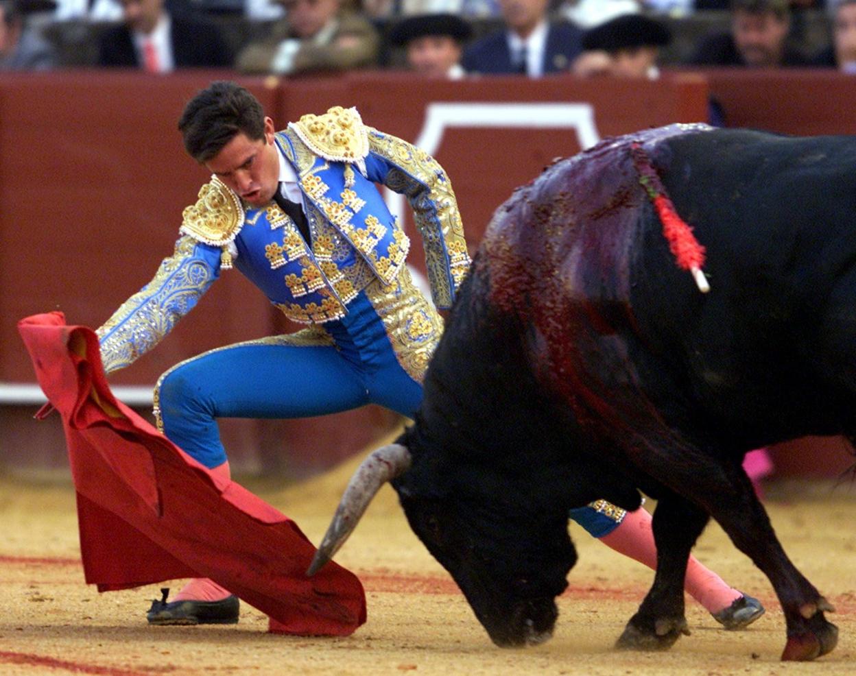 Eduardo Dávila Miura, en una tarde en la plaza de toros de La Maestranza de Sevilla. 