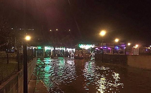 Imagen de una de las inundaciones que se han producido en el lugar. 