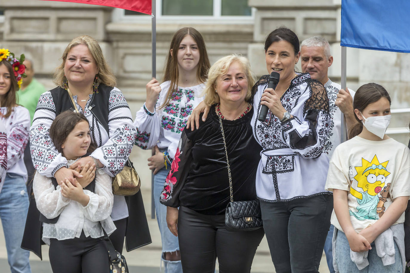 Así ha sido la marcha por Ucrania este domingo en Santander