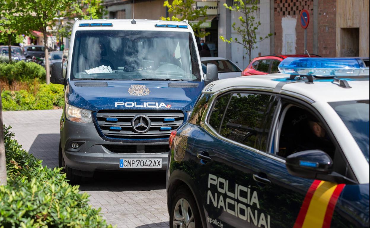 Coche patrulla de la Policía Nacional. 