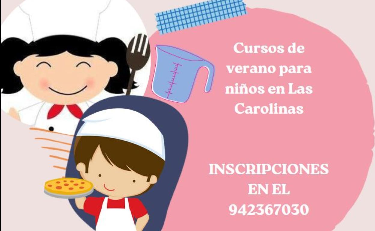 Cursos de cocina para niños en Las Carolinas hasta septiembre