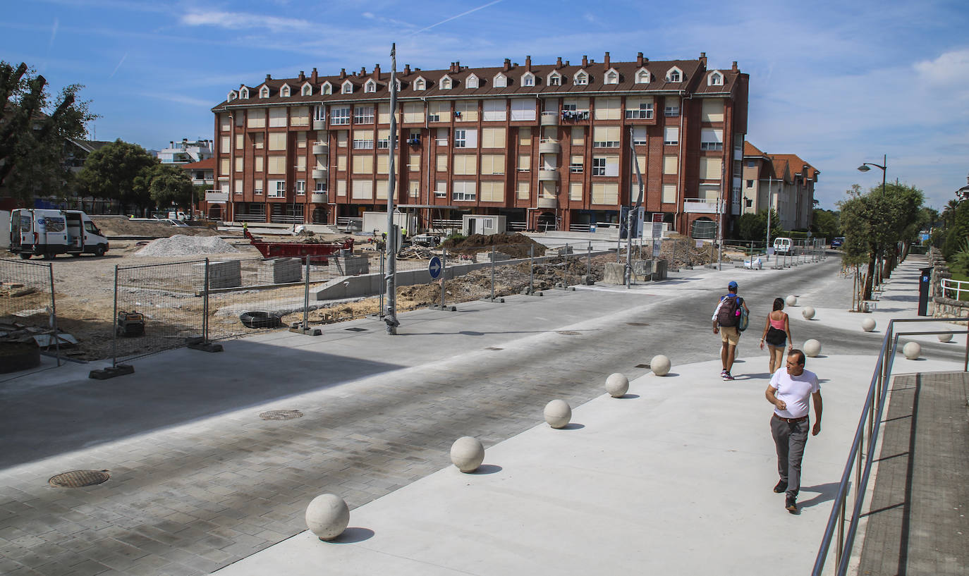 Fotos: Las obras de la plaza de Somo, en imágenes