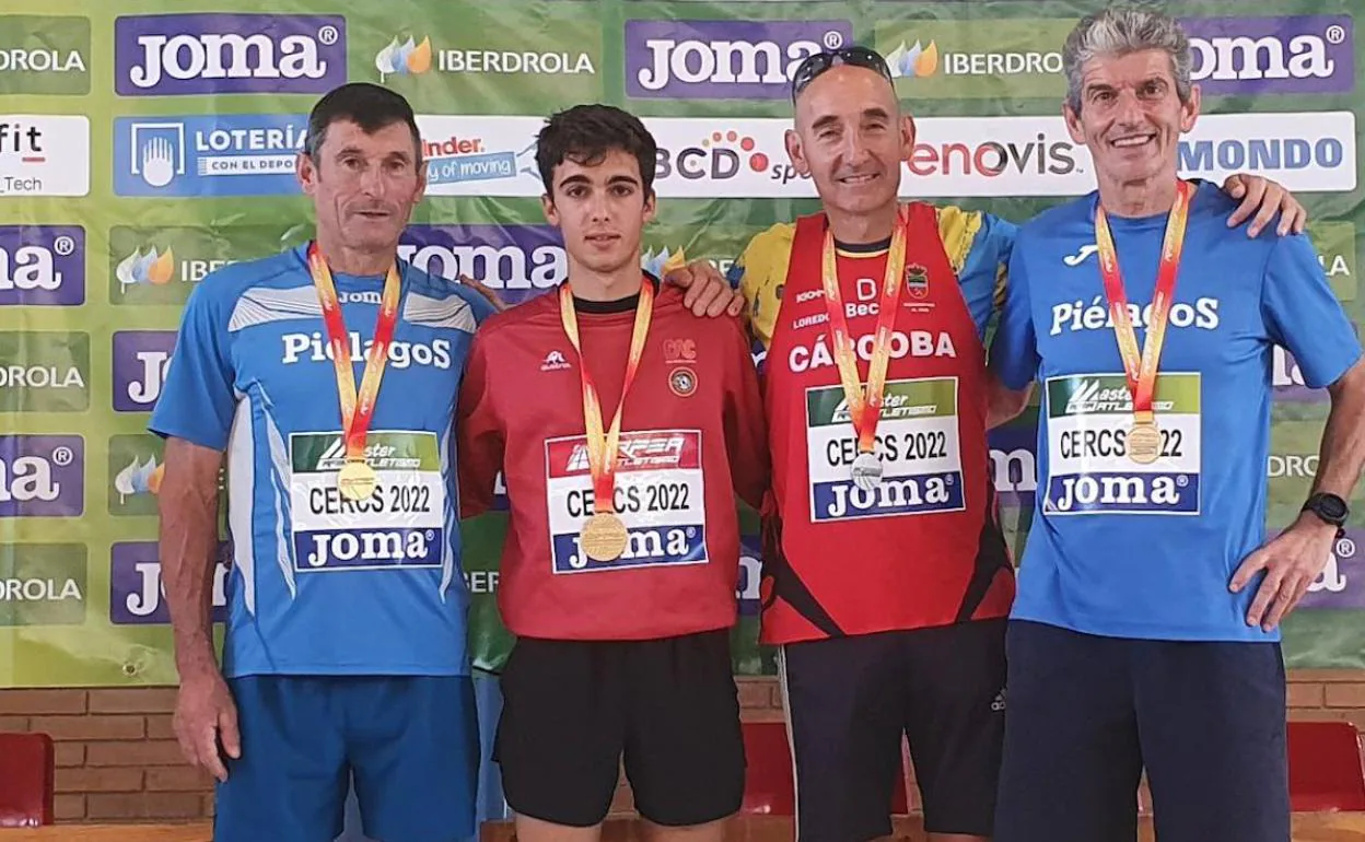 De izquierda a derecha, Jesús Crespo, Marcos Villamuera, Jesús Rodríguez Leal y Fernando Borrajo.