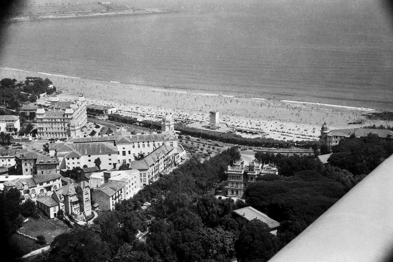 Vista aérea de El Sardinero, en 1964