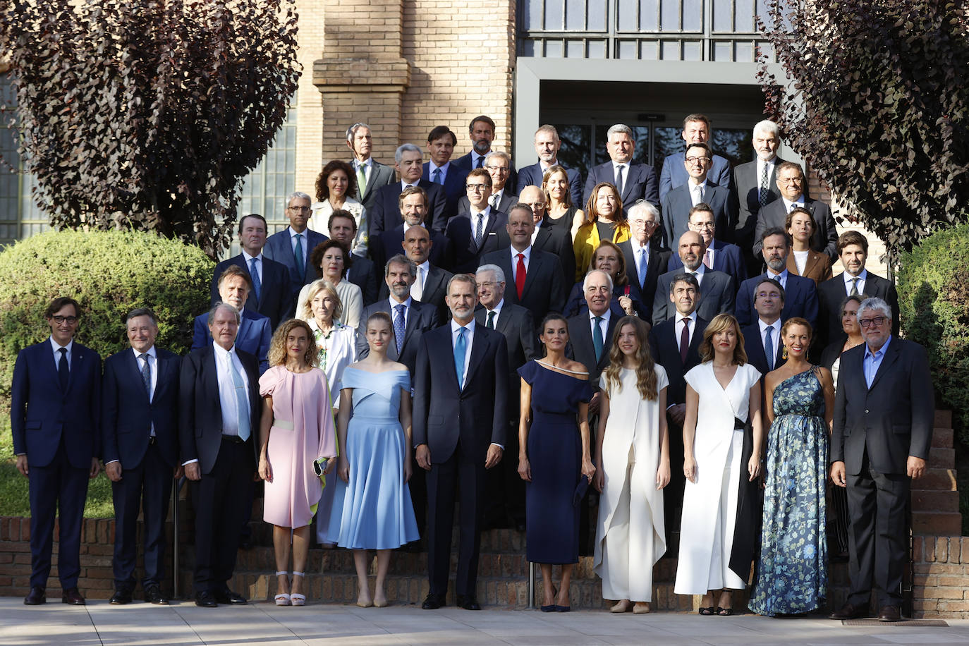 Los Reyes, la princesa Leonor y la infanta Sofía visitan Cataluña con motivo de la entrega de los premios de Fundación Princesa de Girona. Esta ha sido la primera vez que la heredera de la Corona ha visitado la provincia.