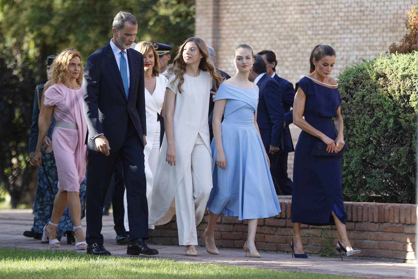 Los Reyes, la princesa Leonor y la infanta Sofía visitan Cataluña con motivo de la entrega de los premios de Fundación Princesa de Girona. Esta ha sido la primera vez que la heredera de la Corona ha visitado la provincia.