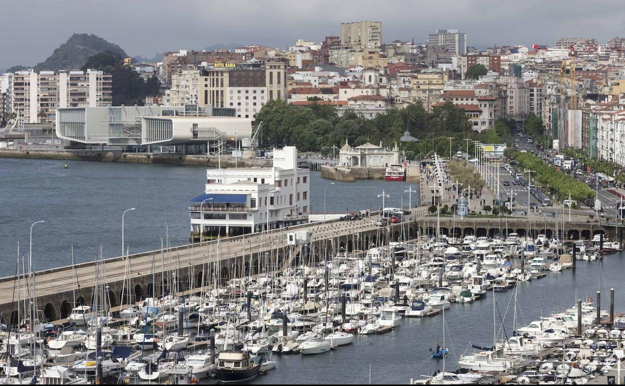 Vista de la zona de Puertochico, donde se están realizando las obras.