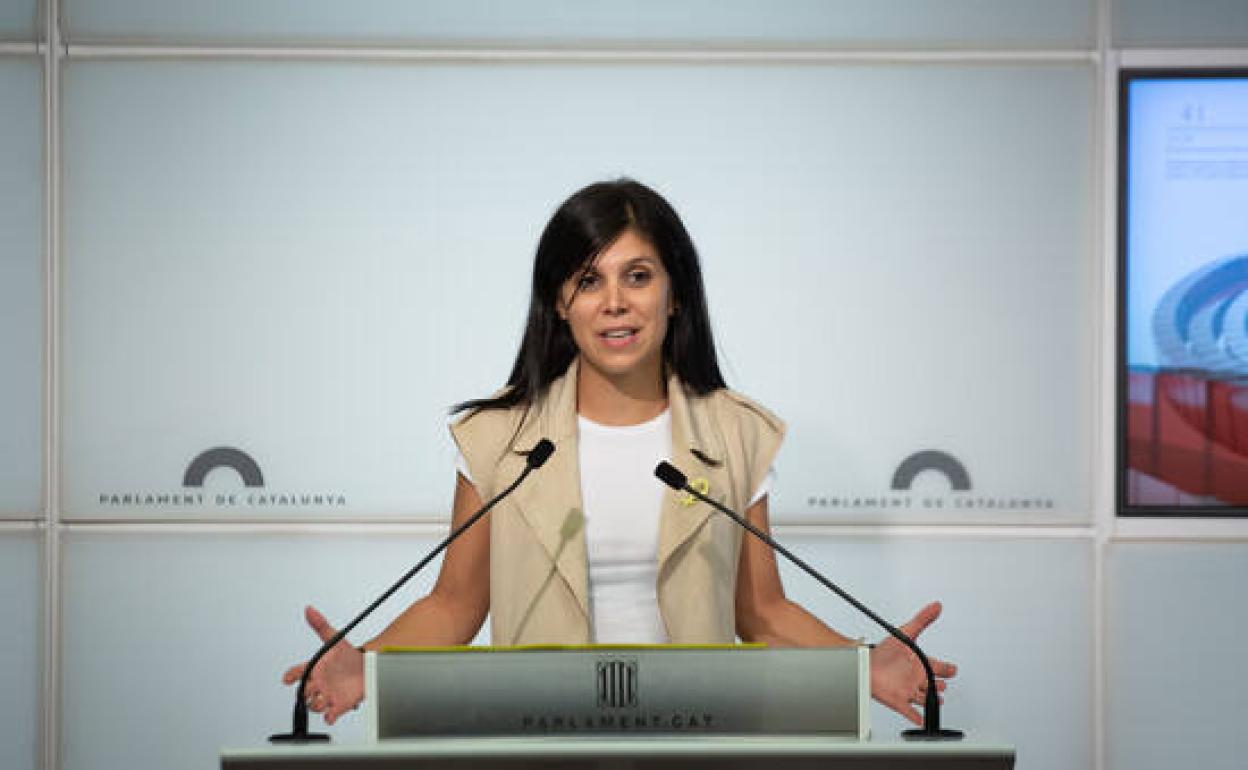 Marta Vilalta en un debate de Política General en el Parlament de Catalunya.