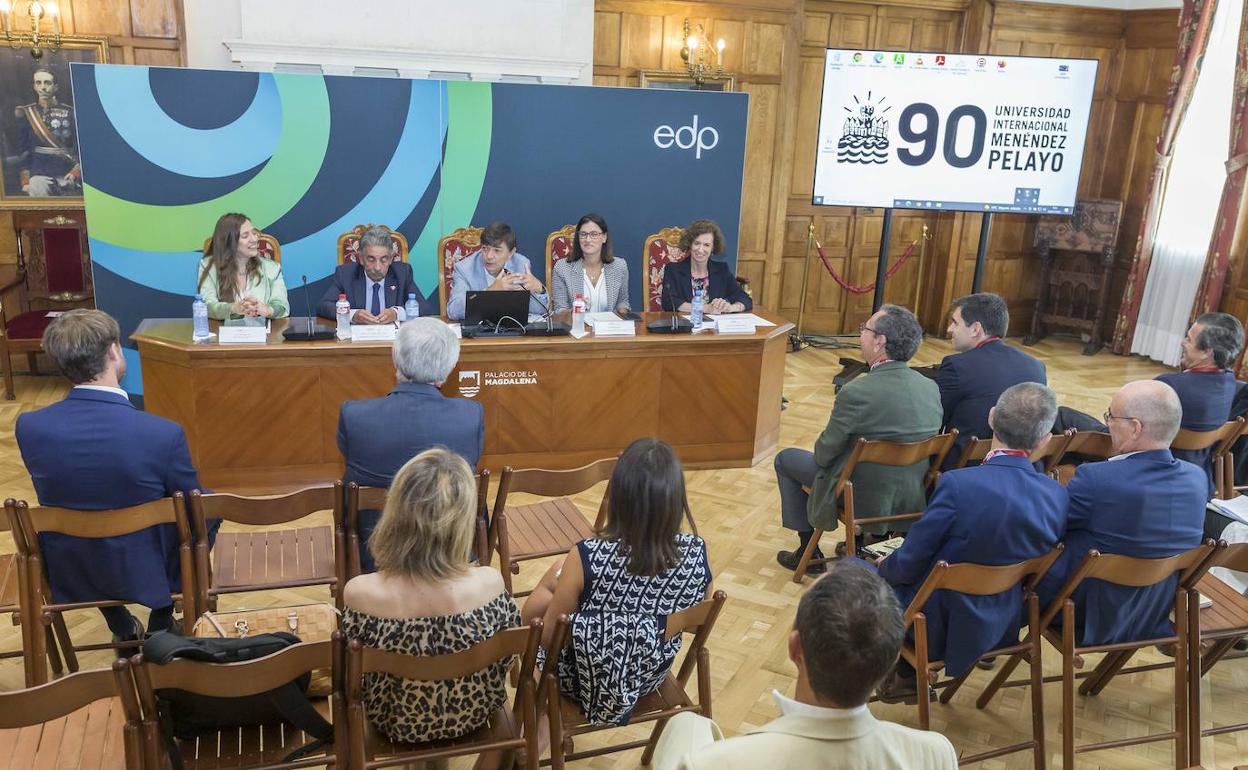 Acto de inauguración del encuentro organizado por EDP en la UIMP.