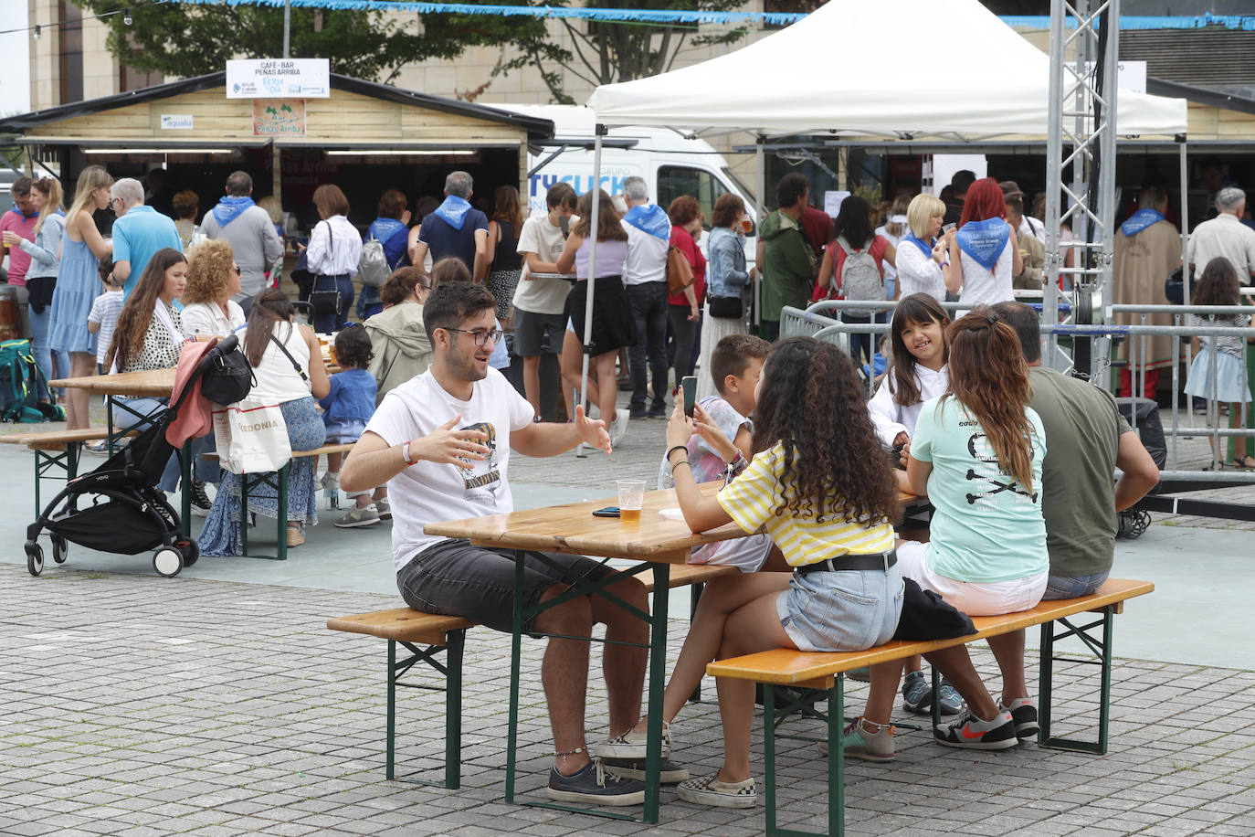 Fotos: La inauguración de las casetas de Santander, en imágenes