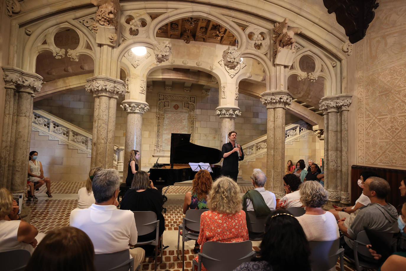 El Seminario Mayor de Comillas acogió un recital de clarinete y piano.