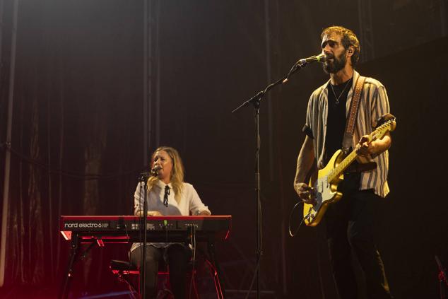 El público santanderino, entregado al rockero de Bilbao