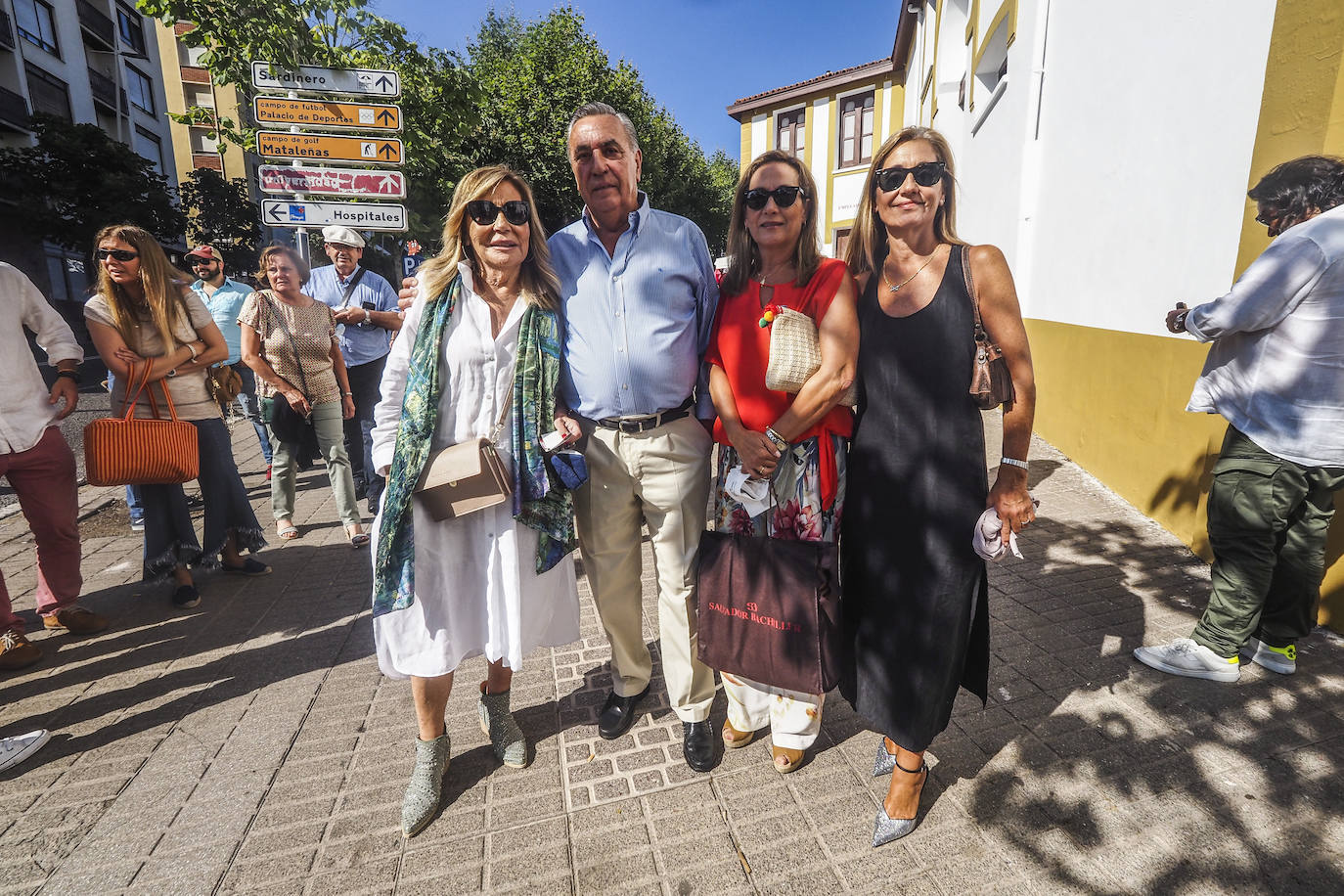 Margot Abascal, Juanjo Abascal, Milagros Serrano y Nuria Sáez.