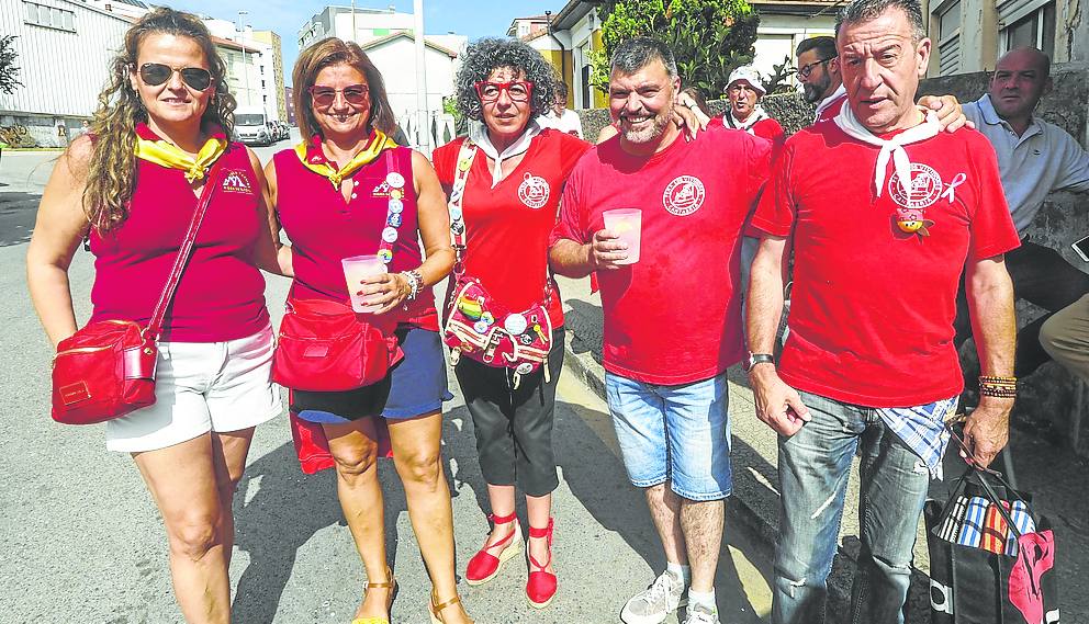 Cristina González, Mónica González, Arantxa Calleja, Alfredo Allende y Gonzalo Vielba.