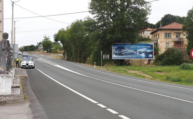 Recta de Ambrosero en la que se produjo el accidente.