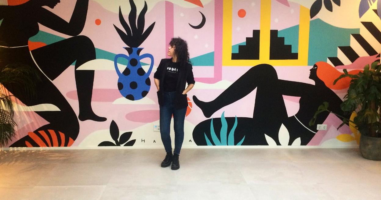 Arantxa Recio, Harsa Pati en el mundo del arte, creará un mural móvil inspirado en la exposición de dibujos de Juan Muñoz.