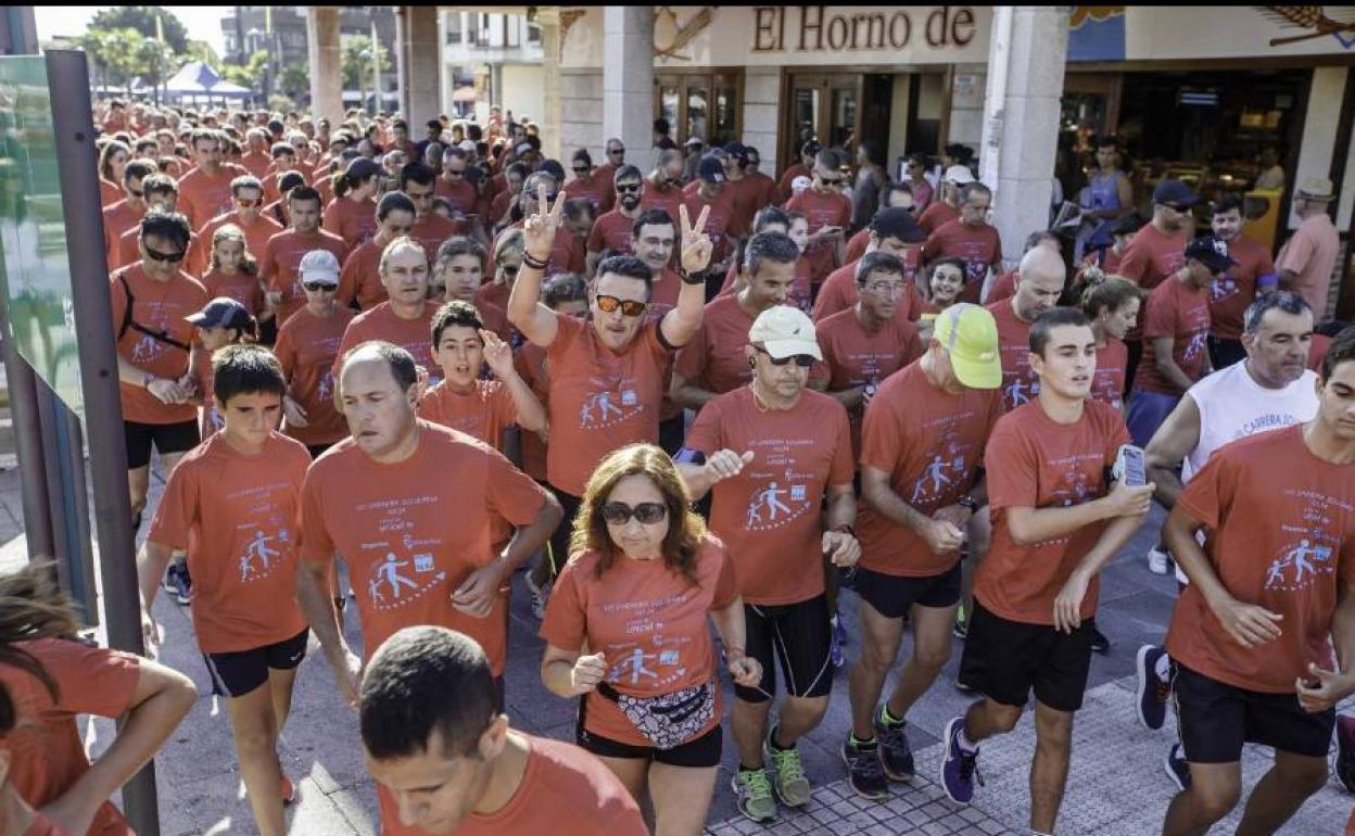 Carrera solidaria de Noja en una pasada edición.