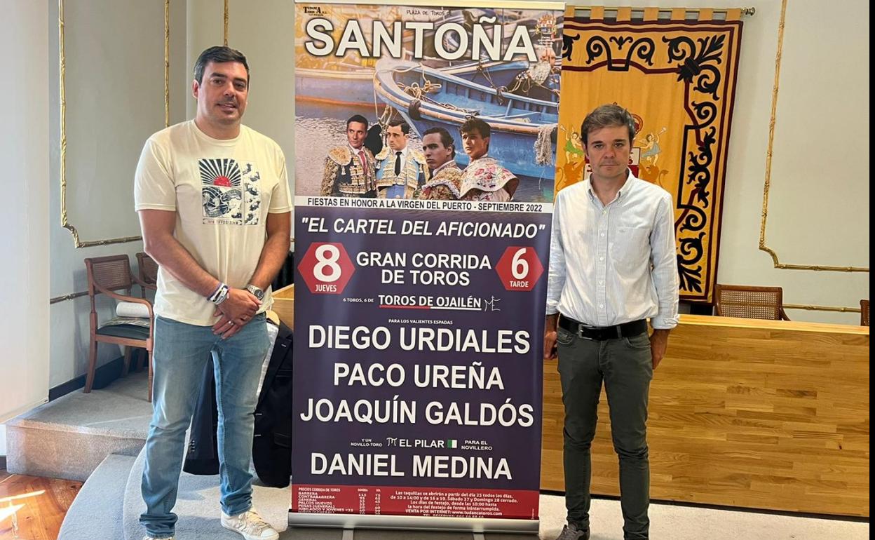 Eduardo Martínez y Andrés Peña durante la presentación. 