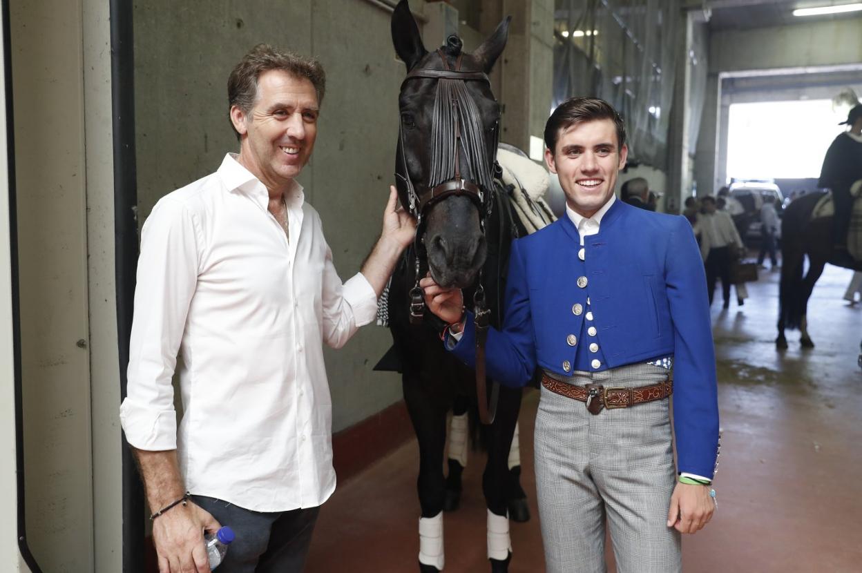 Pablo y Guillermo Hermoso de Mendoza, en San Sebastián, durante la Semana Grande de este año. 