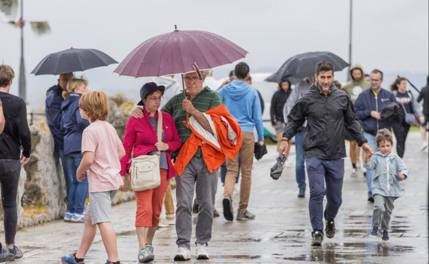 Turistas en Santander, la pasada semana