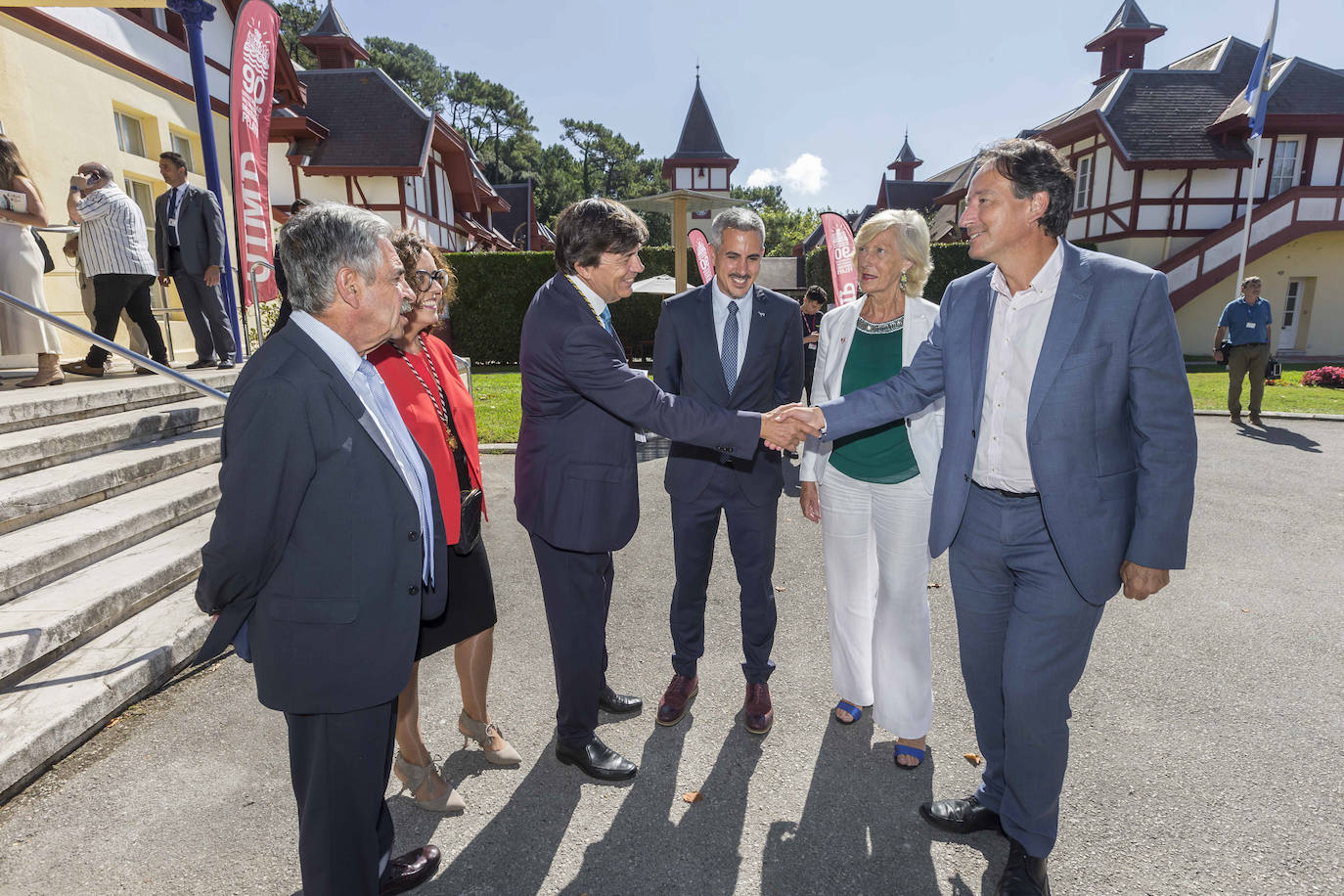 Miguel Ángel Revilla, Carlos Andradas, Pablo Zuloaga, Marina Lombó y José Luis Gochicoa