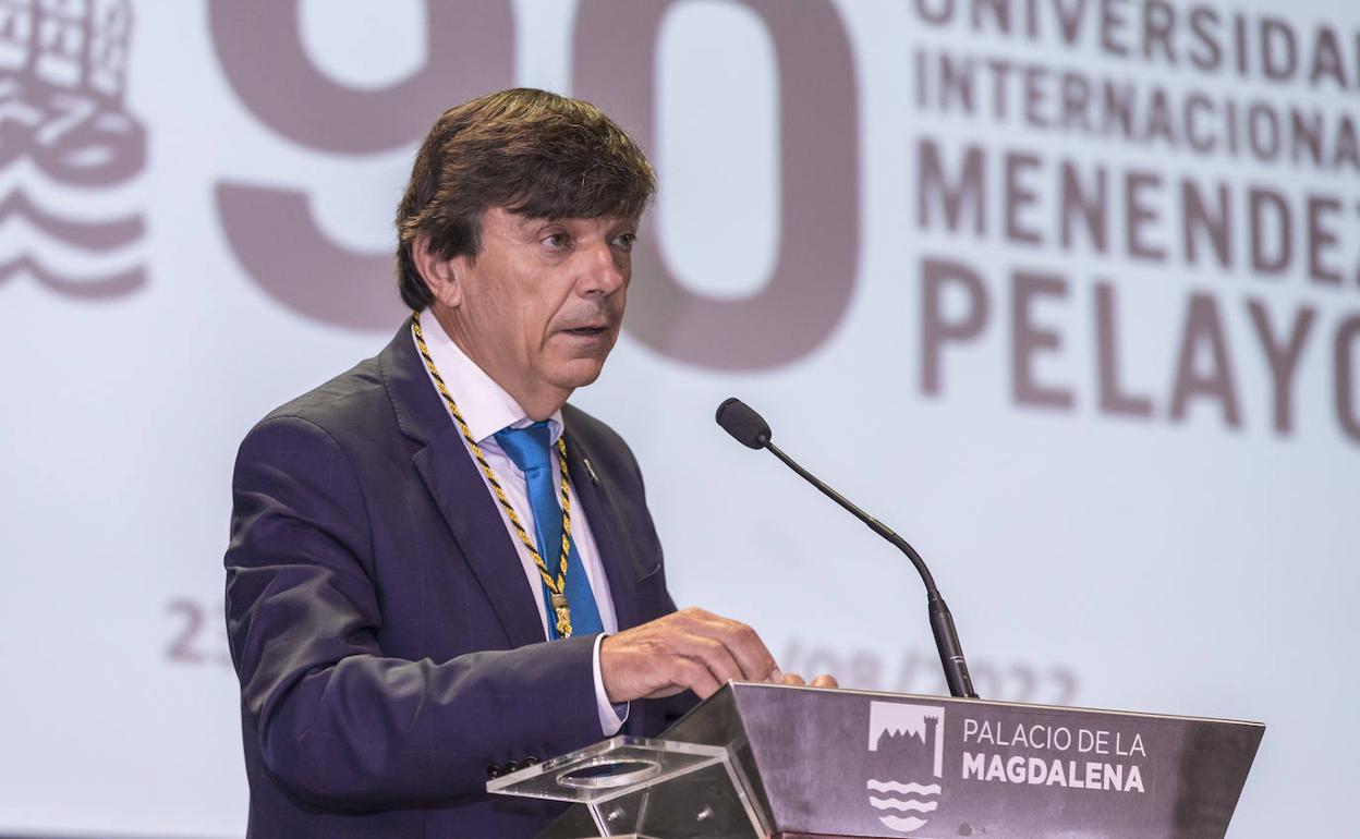 Carlos Andradas, rector de la Universidad Internacional Menéndez Pelayo.