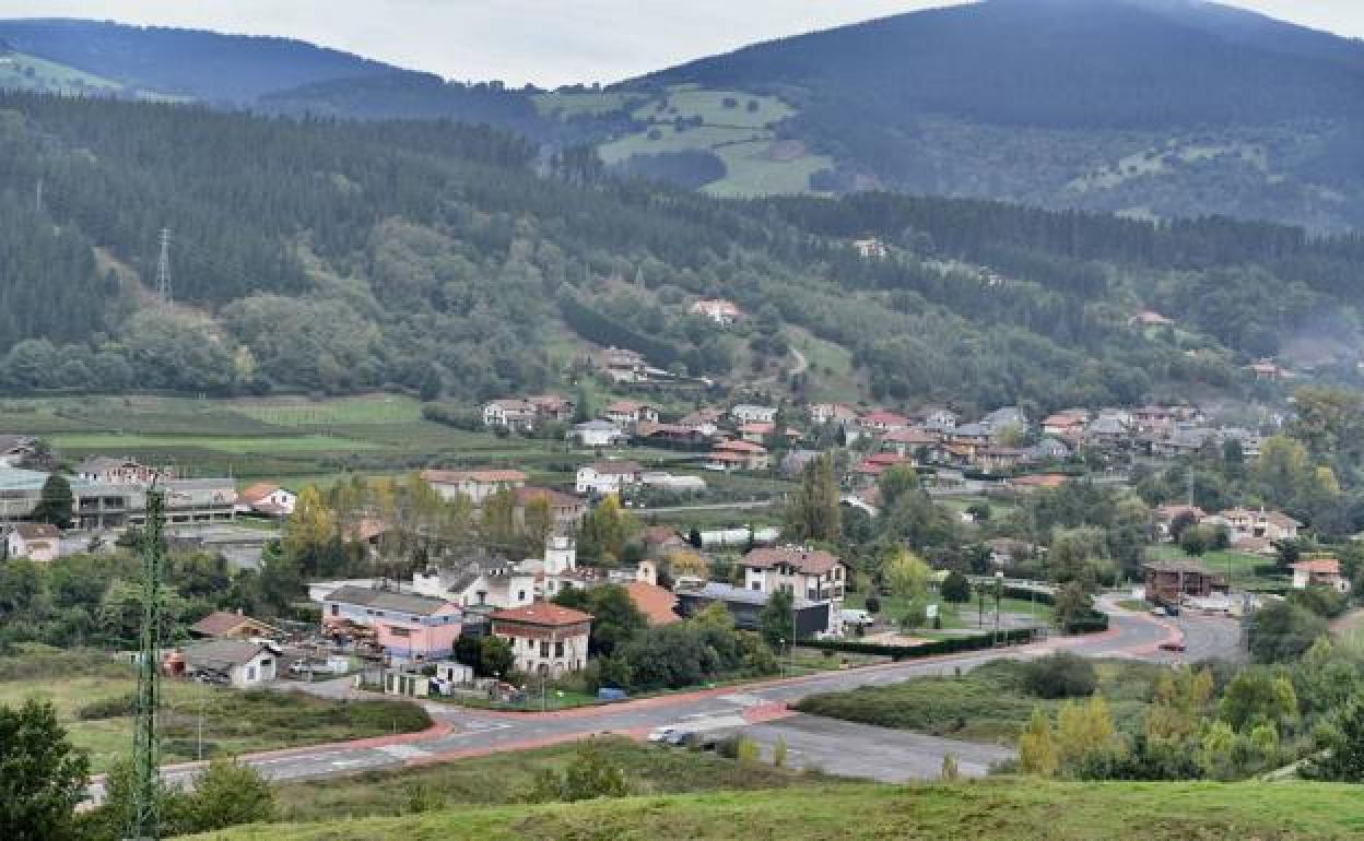 Vista de una zona de Zalla. 