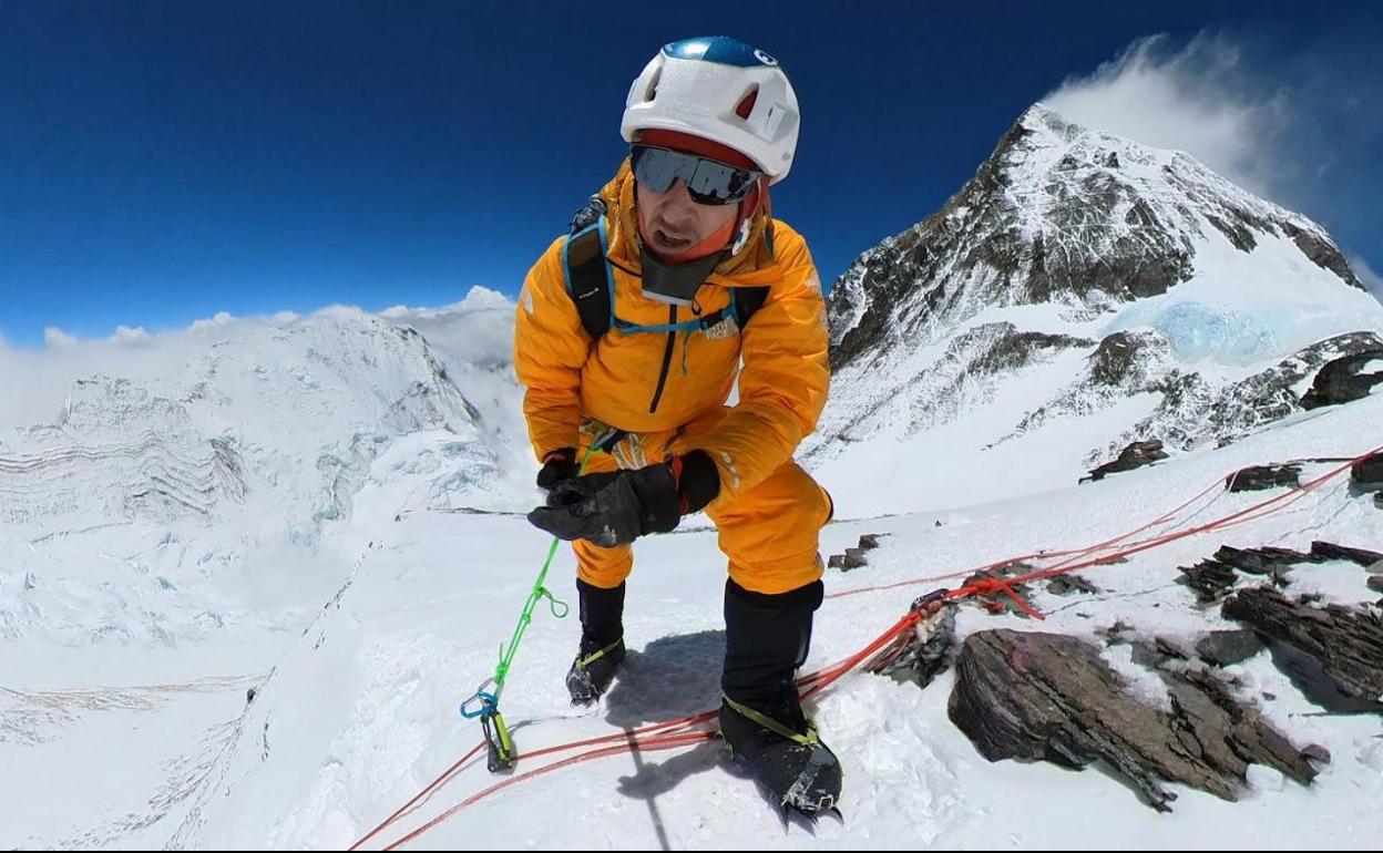 David Göttler, durante su ascensión al Everest, donde hizo cumbre el pasado mes de mayo. 