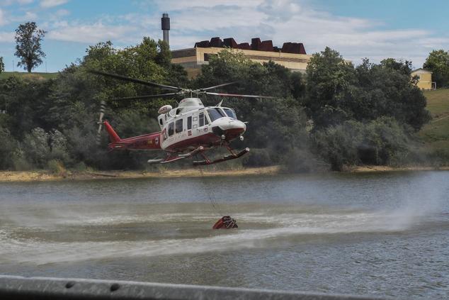 Imágenes del helicóptero del Gobierno de Cantabria.