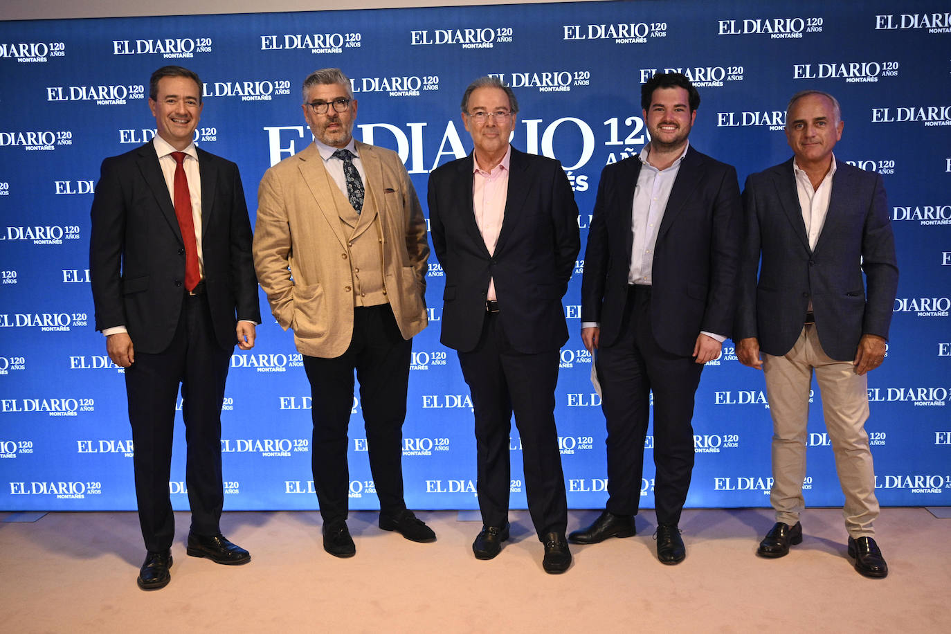 Luis Cubría (izquierda), Francisco Gutiérrez, Fermín Gutiérrez, Ignacio Gutiérrez y Javier de la Hoz.