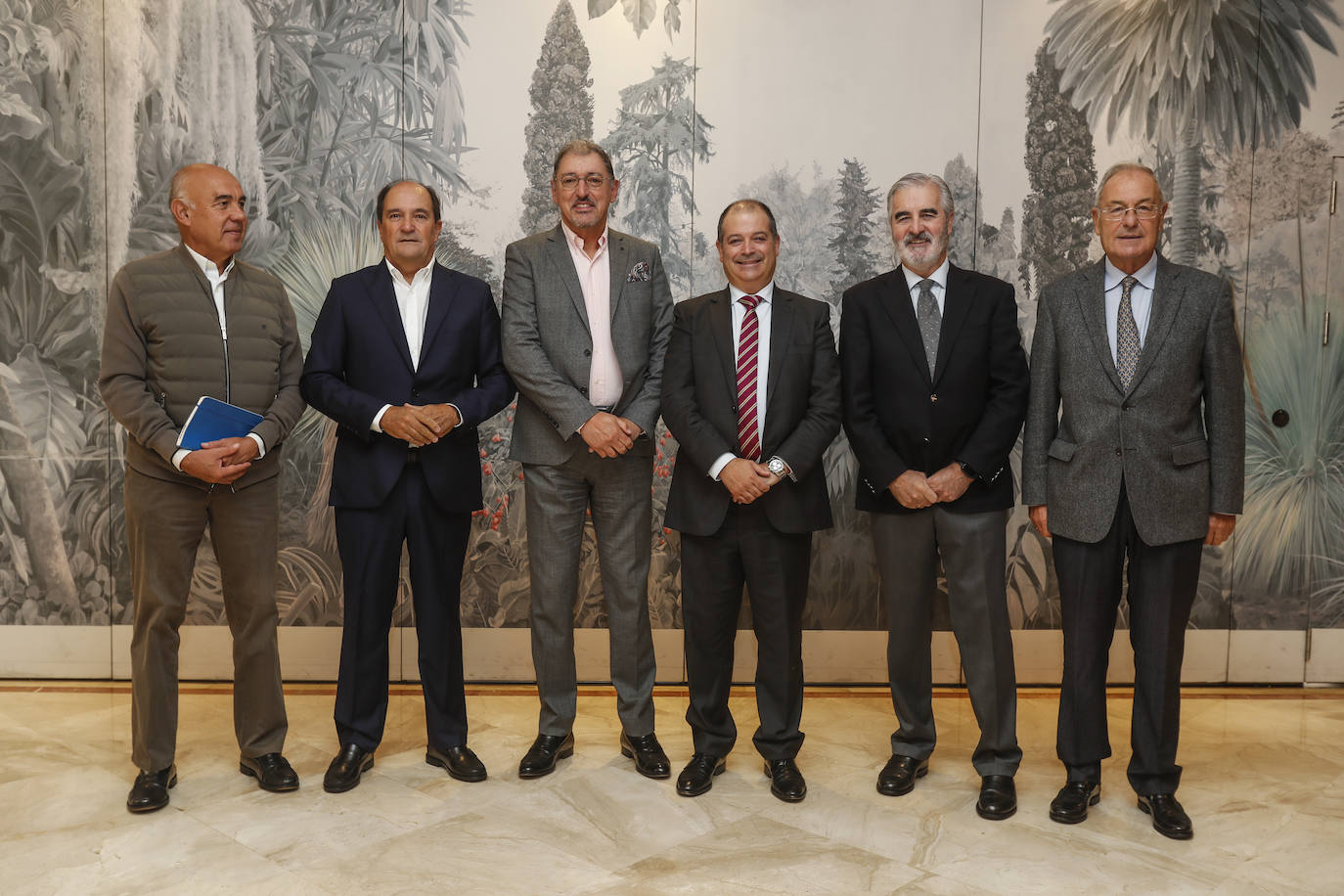 Rafael Gutiérrez, Modesto Piñeiro, Jorge Oliveira, Rubén Calderón, José Joaquín Martínez Sieso y Alberto Cuartas.