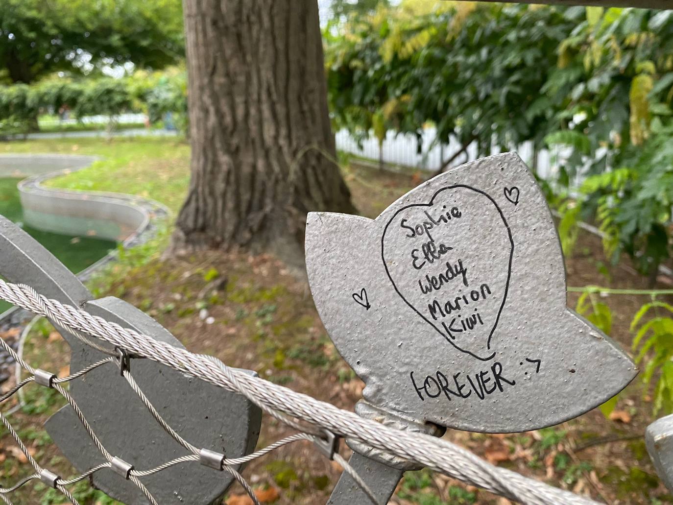 Fotos: Los enamorados también tienen su puente en Santander: casi 300 candados y dedicatorias de amor