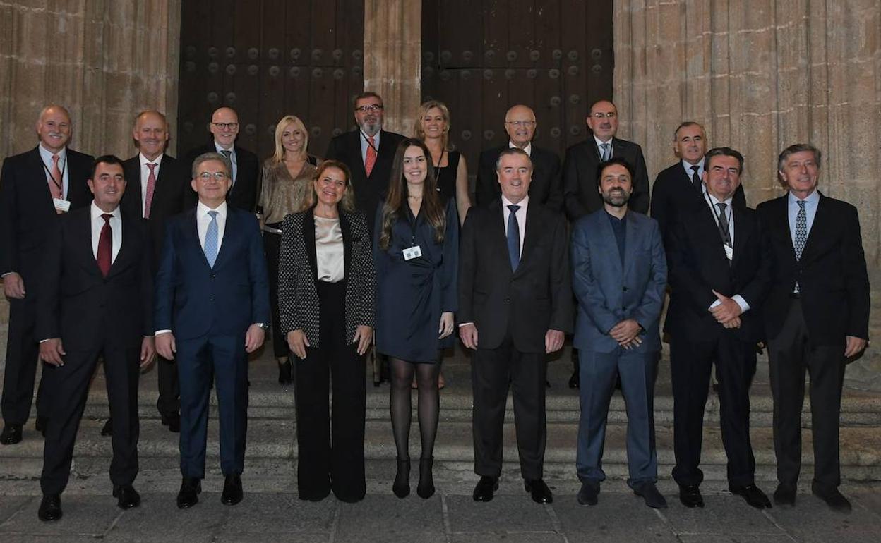 Presidentes de las diferentes asociaciones territoriales de empresa familiar que acudieron al congreso de Acefam.