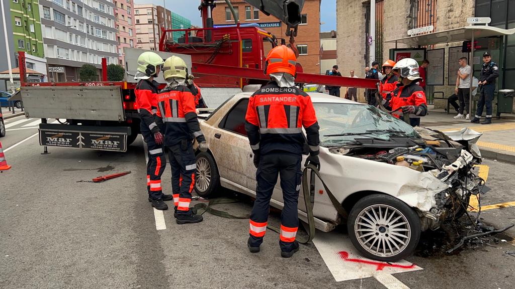 Fotos: El accidente en la calle Castilla, en imágenes