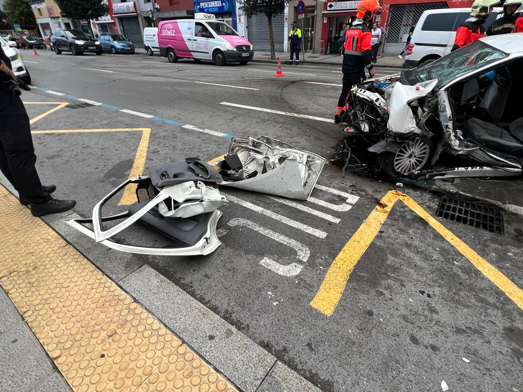 Fotos: El accidente en la calle Castilla, en imágenes