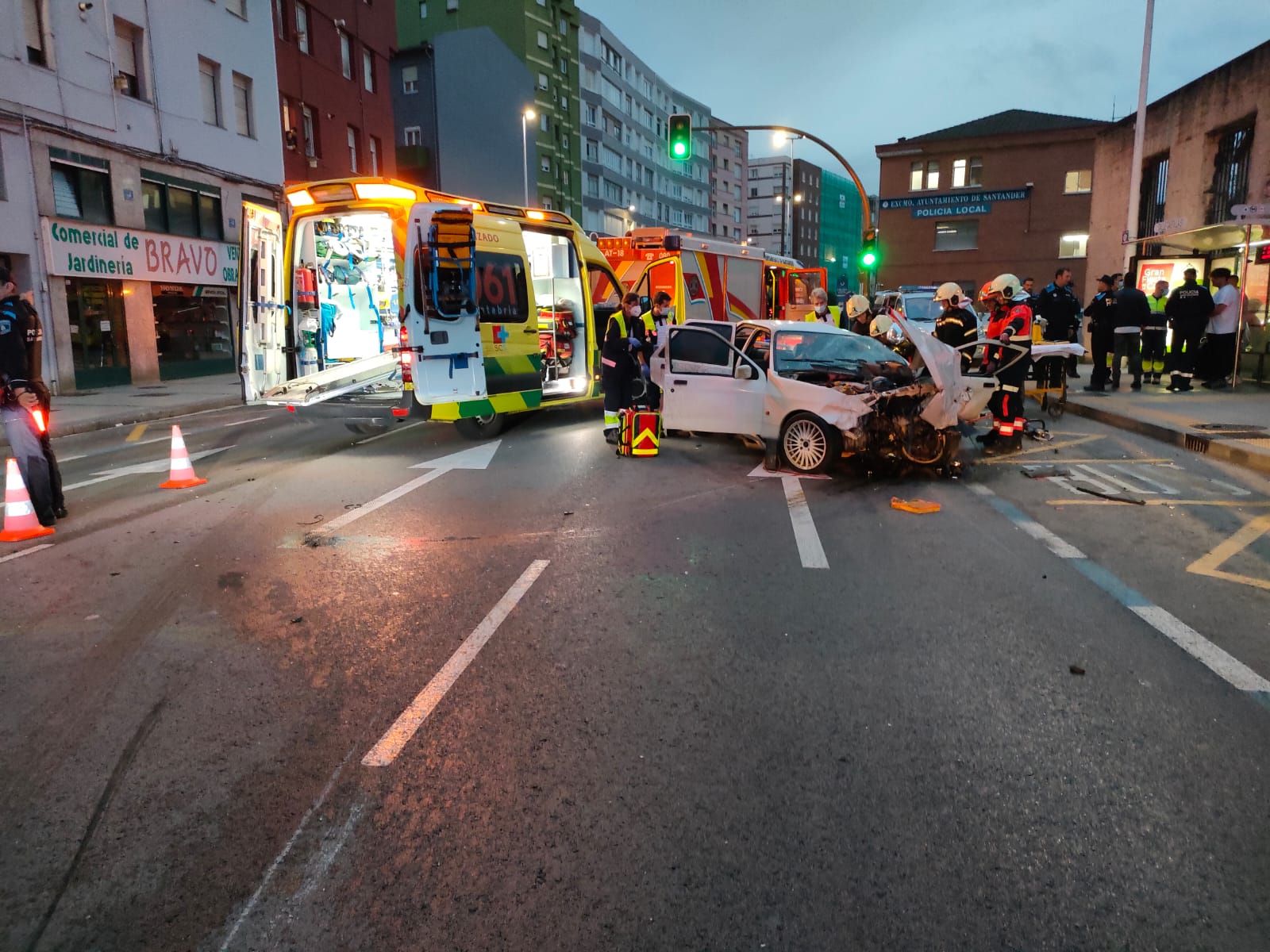 Fotos: El accidente en la calle Castilla, en imágenes