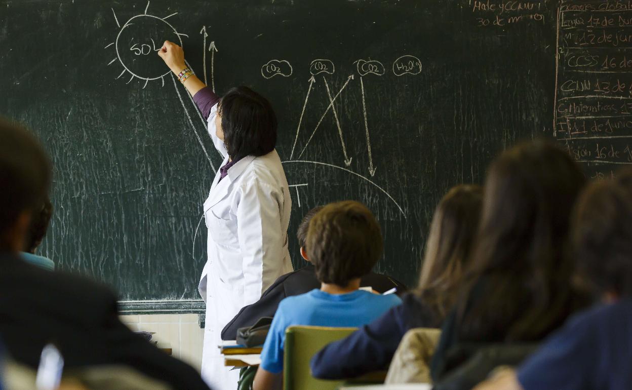 Aula de colegio.