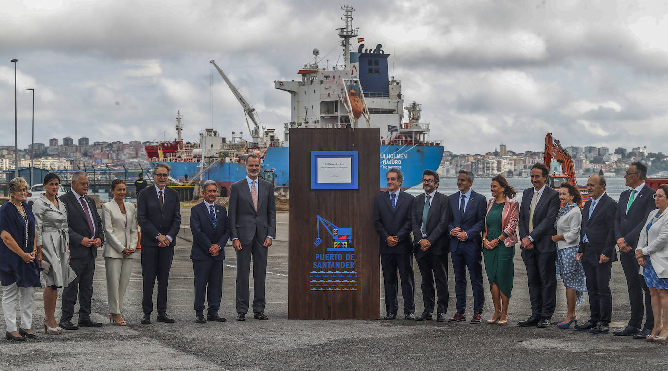 El Rey visitó en junio de 2022 el Puerto de Santander en su 150 aniversario para conocer 'in situ', y de boca del presidente de la Autoridad Portuaria de Santander (APS), las distintas actuaciones que se van a suceder en los próximos meses