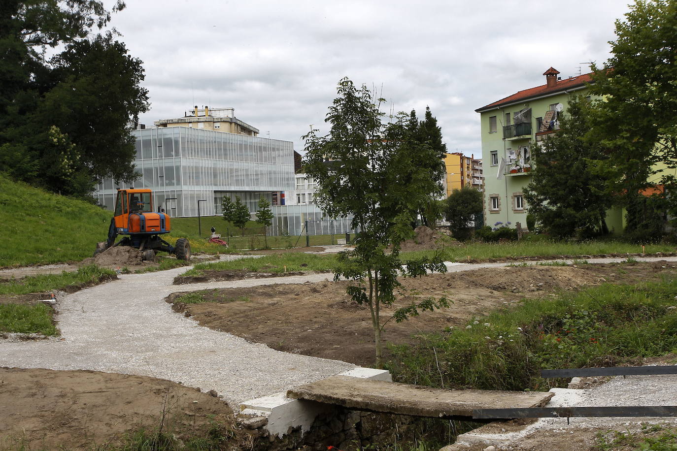 Imagen de archivo de unas obras realizadas en el parque de Miravalles.