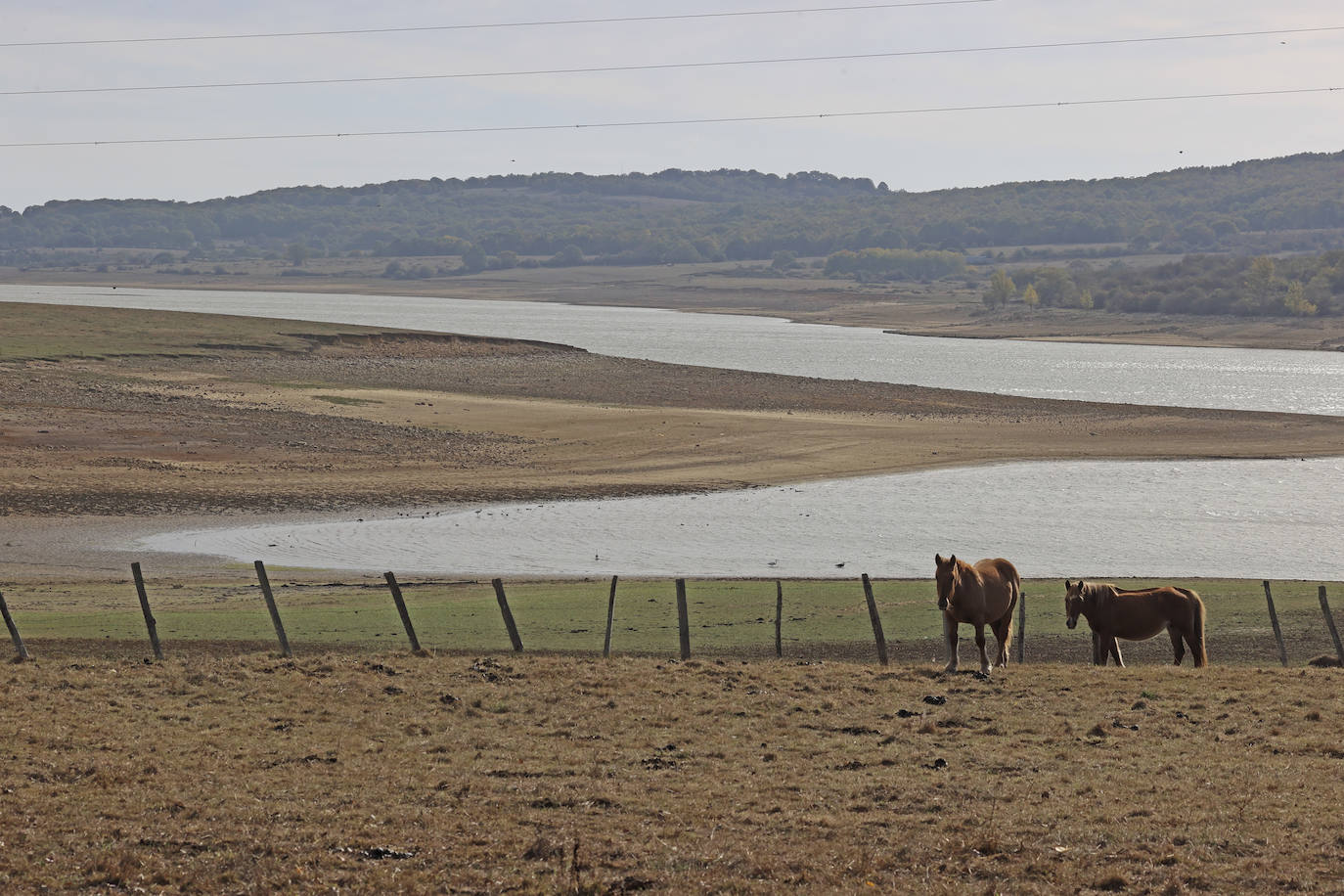 Fotos: Imáganes del Pantano del Ebro en octubre