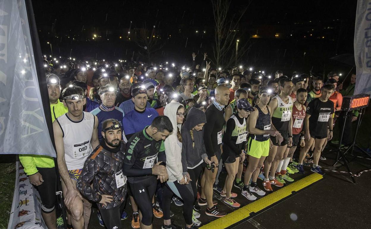 Imagen de archivo de una carrera nocturna en Santander en 2018. 