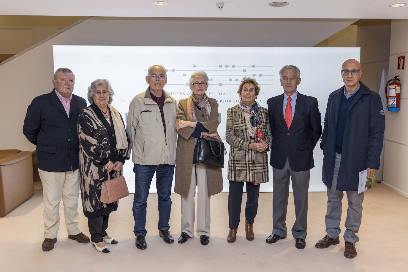 Manuel Crespo, María de los Ángeles Lamar, Francisco Navalón, María Pilar de la Lama, Clara Fuentes Pila, Gerardo Nárdiz y Juan Antonio Fuertes.